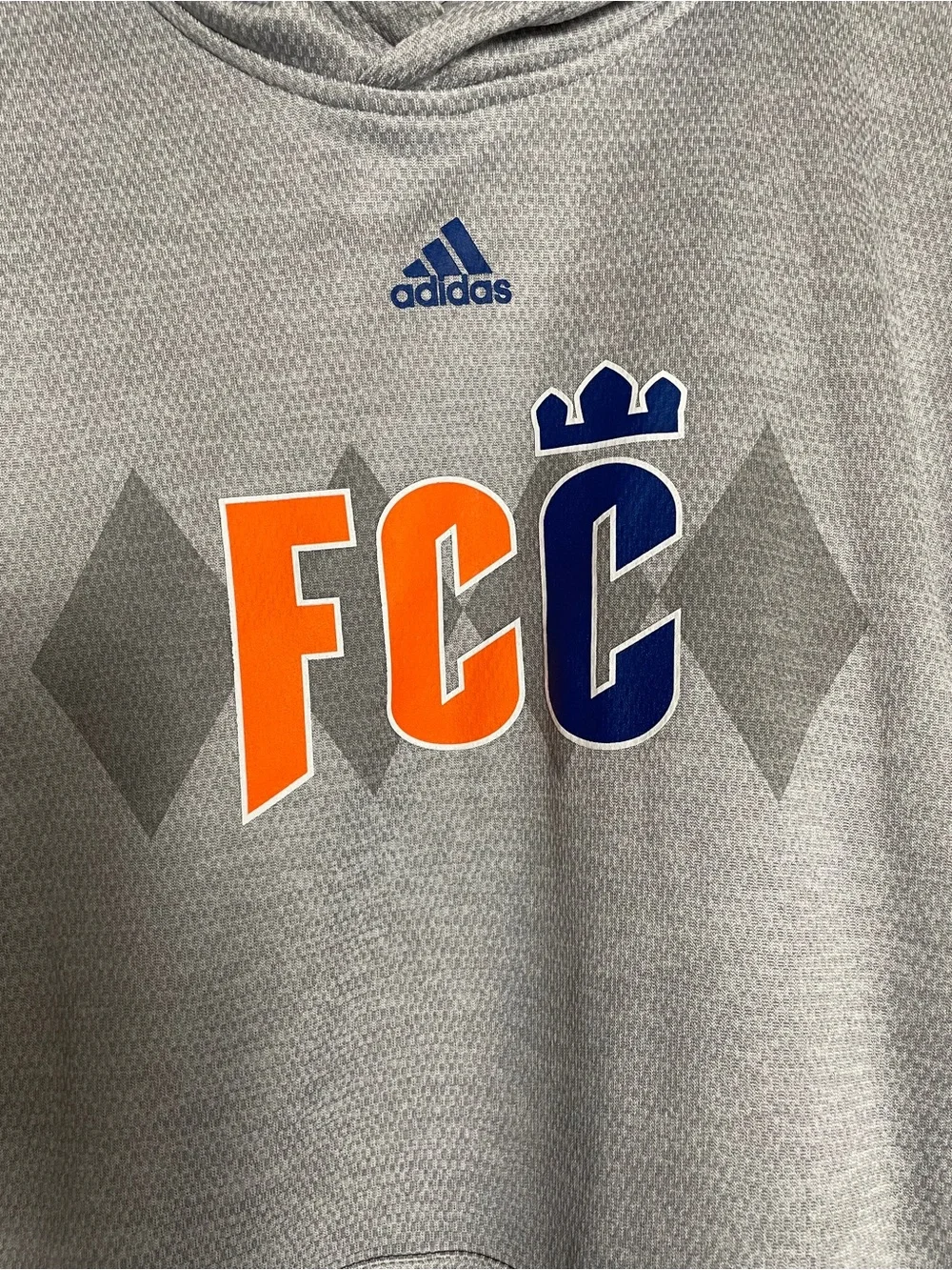 adidas Gray Performance Pullover Hoodie with Subtle Logo